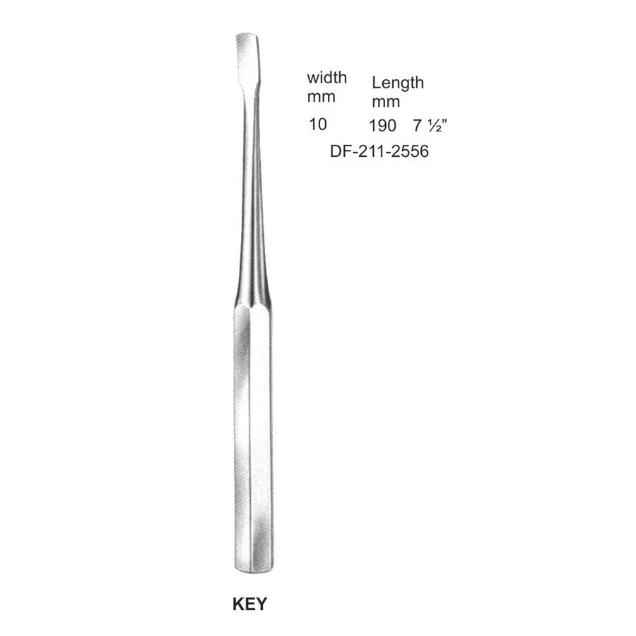 Key Elevator, Width 10mm , Length 190mm (DF-211-2556) by Dr. Frigz