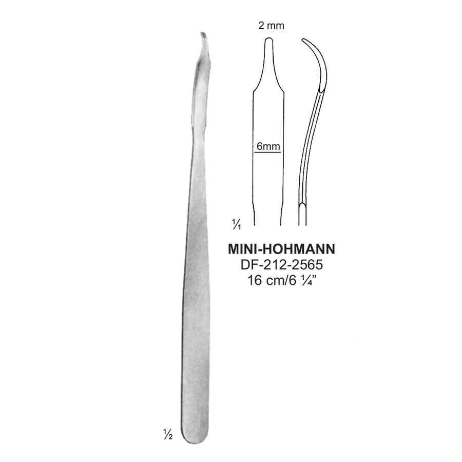 Mini-Hohmann Bone Lever 2Mm/6mm , Slim 16cm  (DF-212-2565) by Dr. Frigz