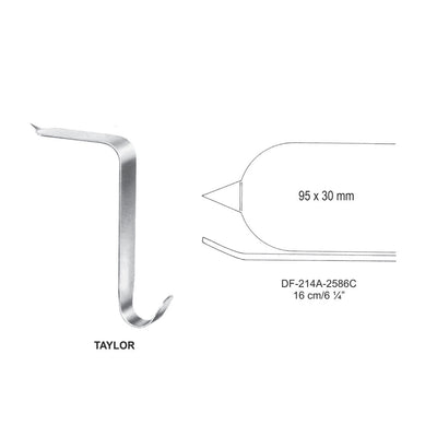 Taylor Bone Lever Spinal Retractors, 16Cm, 95X30mm (DF-214A-2586C)