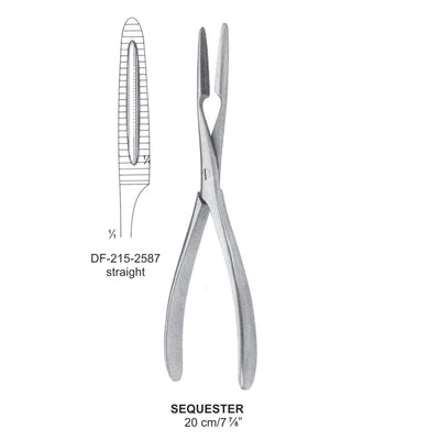 Sequester Bone Holding Forceps Straight 20cm  (DF-215-2587)