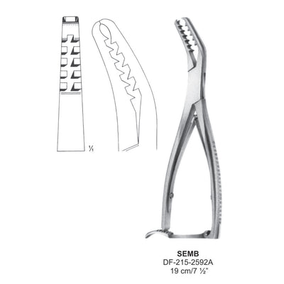Semb Bone Holding Forceps 19cm  With Lock (DF-215-2592A)