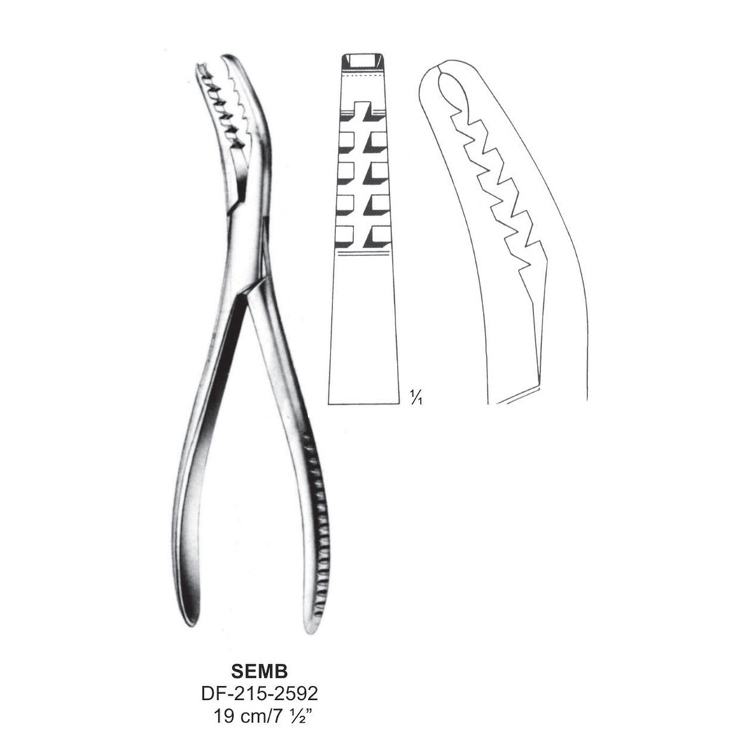 Semb Bone Holding Forceps 19cm  (DF-215-2592) by Dr. Frigz