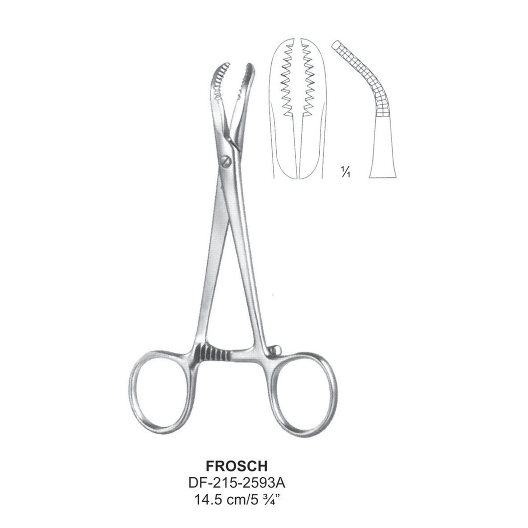 Frosch Bone Holding Forceps 14.5cm (DF-215-2593A) by Dr. Frigz