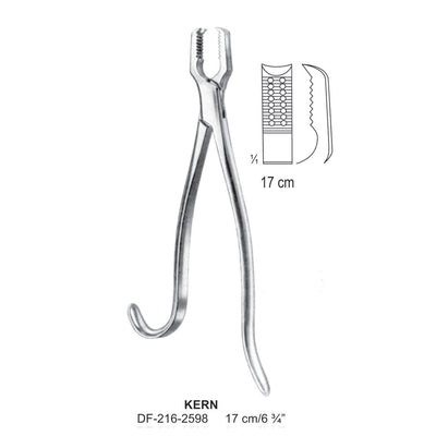 Kern Bone Holding Forceps Without Ratchet 17cm  (DF-216-2598) by Dr. Frigz