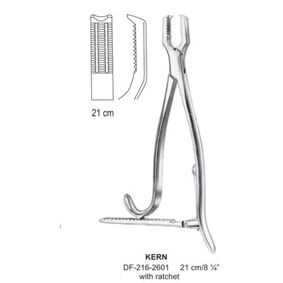 Kern Bone Holding Forceps With Ratchet 21cm  (DF-216-2601)