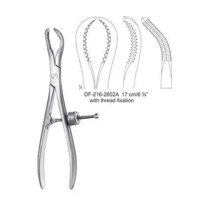 Bone Holding Forceps With Thread Fixation 17cm (DF-216-2602A)