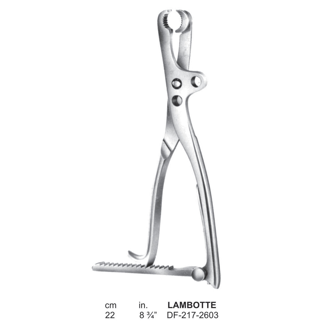 Lambotte Bone Holding Forceps Adjustable 22cm  (DF-217-2603) by Dr. Frigz