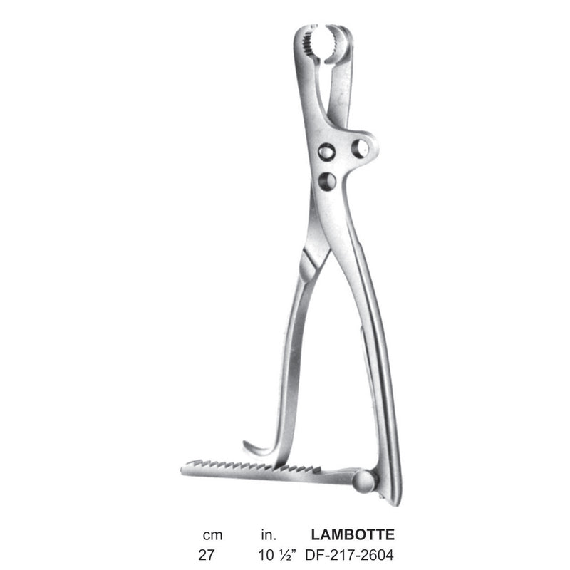 Lambotte Bone Holding Forceps Adjustable 27cm  (DF-217-2604) by Dr. Frigz