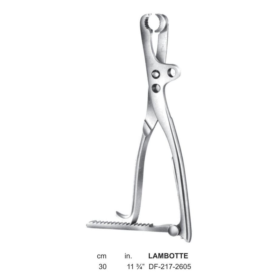 Lambotte Bone Holding Forceps Adjustable 30cm  (DF-217-2605) by Dr. Frigz