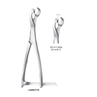 Lambotte Bone Holding Forcep 22 cm , 10mm (DF-217-2606)