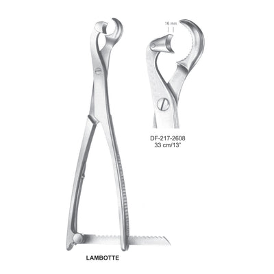 Lambotte Bone Holding Forcep 33 cm , 16mm (DF-217-2608)