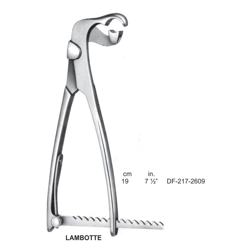 Lambotte Bone Holding Forcep 19 cm  (DF-217-2609) by Dr. Frigz