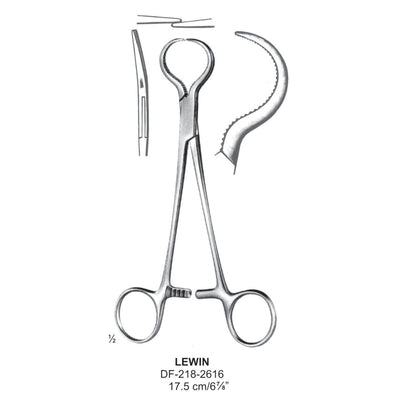 Lewin Bone Holding Forceps 17cm Serrated Jaws  (DF-218-2616) by Dr. Frigz