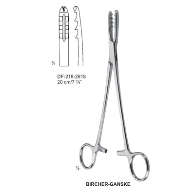 Bircher-Ganske Bone Holding Forceps Straight 20cm  (DF-218-2618)