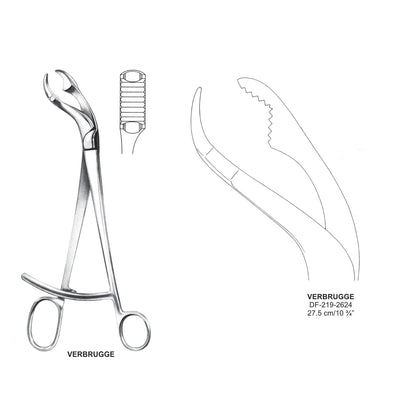 Verbrugge Bone Holding Forceps 12mm Jaws, 27.5cm  (DF-219-2624)