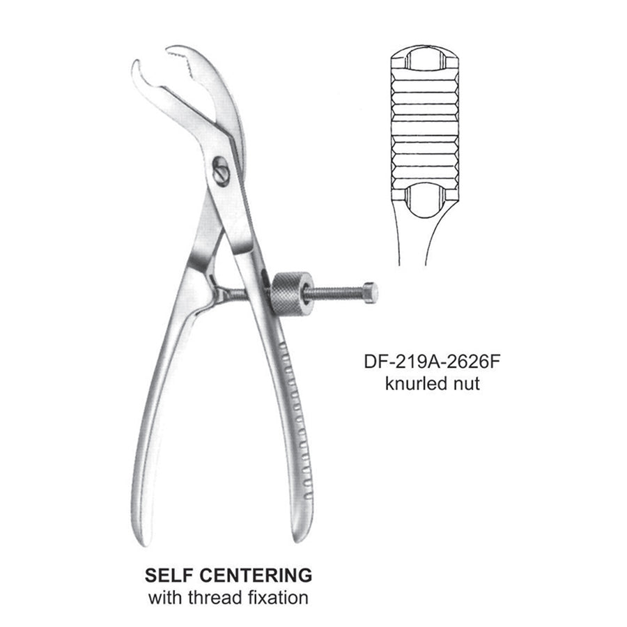Knurled Nut For Self Centering Bone Holding Forceps  (DF-219A-2626F) by Dr. Frigz