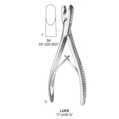 Luer Bone Rongeurs  Straight 17cm  (DF-220-2627) by Dr. Frigz