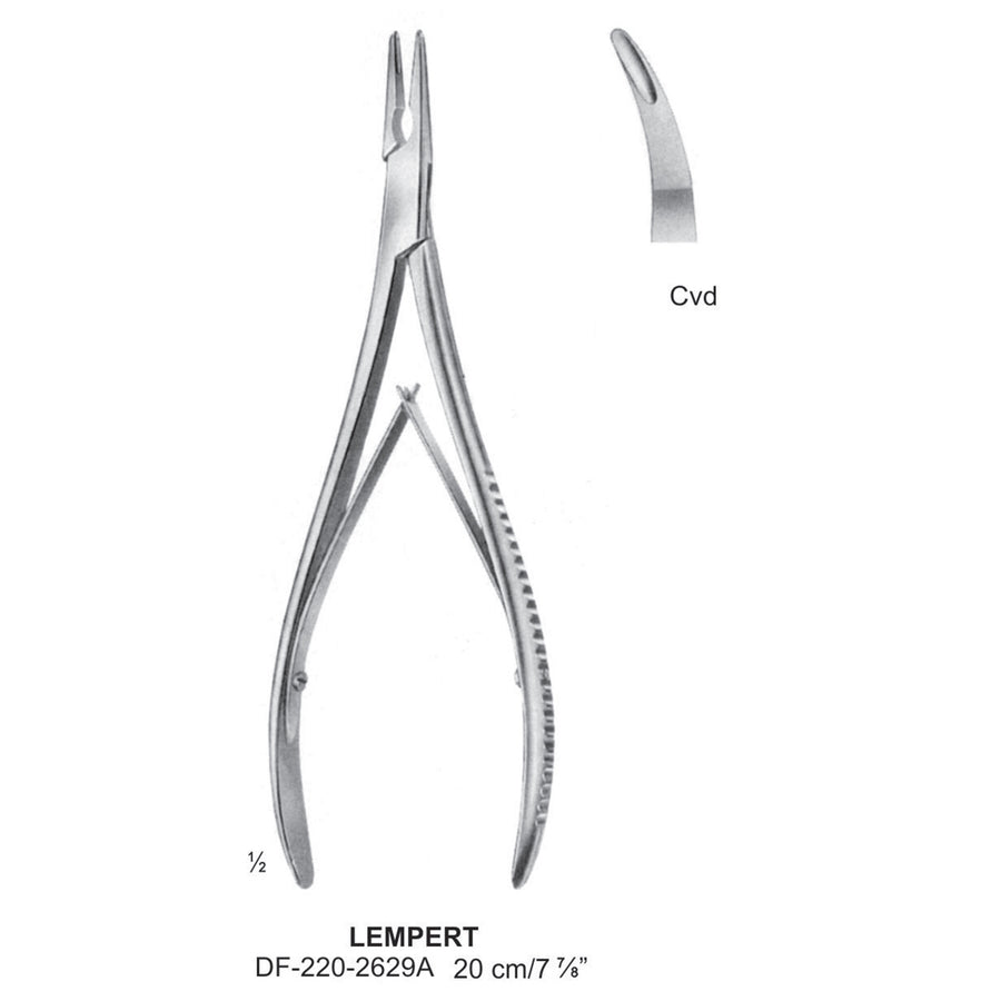 Lempert Bone Rongeurs Curved 20cm  (DF-220-2629A) by Dr. Frigz