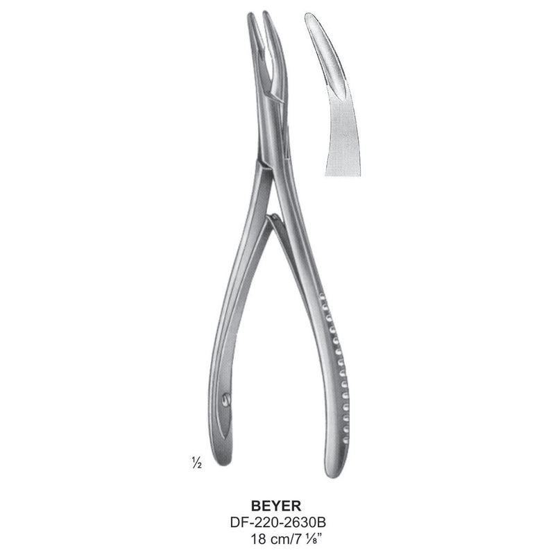 Beyer Bone Rongeurs 18cm (DF-220-2630B) by Dr. Frigz