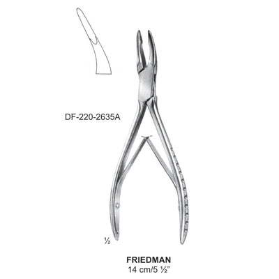 Friedman Bone Rongeurs 14cm  (DF-220-2635A) by Dr. Frigz