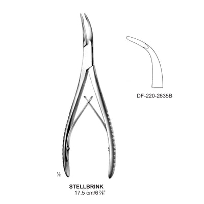 Stellbrink Bone Rongeurs 17.5Cm, Curved (DF-220-2635B)