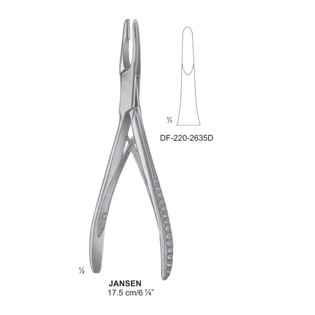 Jansen Bone Rongeurs 17.5Cm, Straight (DF-220-2635D) by Dr. Frigz