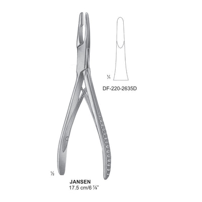 Jansen Bone Rongeurs 17.5Cm, Straight (DF-220-2635D)