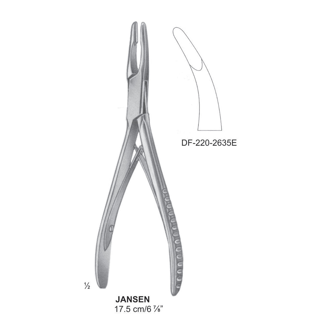 Jansen Bone Rongeurs Light Curved 17.5 cm  (DF-220-2635E) by Dr. Frigz