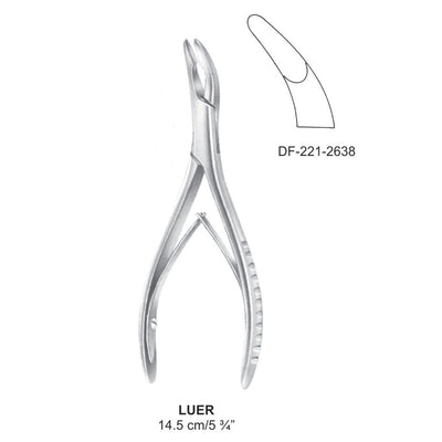 Luer Bone Rongeurs  Curved, 14.5cm (DF-221-2638)