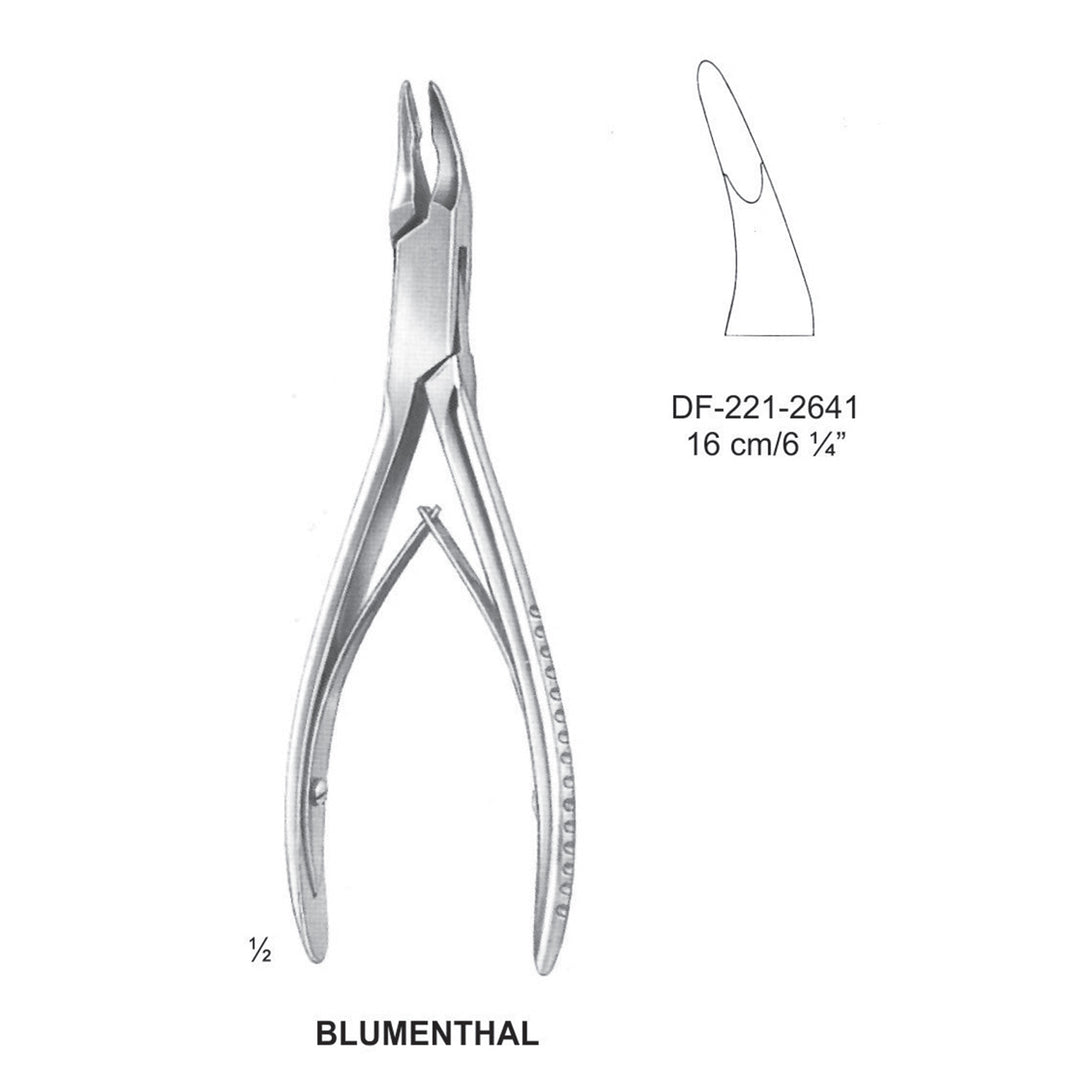 Blumenthal Bone Rongeurs  Light Curved 30 Degrees, 16cm  (DF-221-2641) by Dr. Frigz