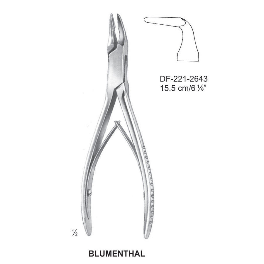 Blumenthal Bone Rongeurs  90 Degrees Angled 15.5cm  (DF-221-2643) by Dr. Frigz