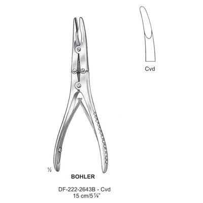 Bohler Bone Rongeurs Curved 15cm (DF-222-2643B)