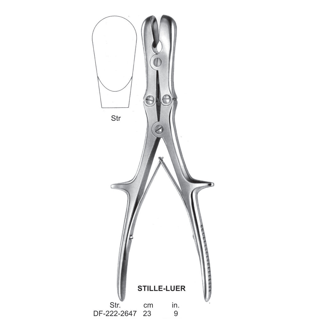 Stille-Luer Bone Rongeurs , 23cm , Straight (DF-222-2647) by Dr. Frigz