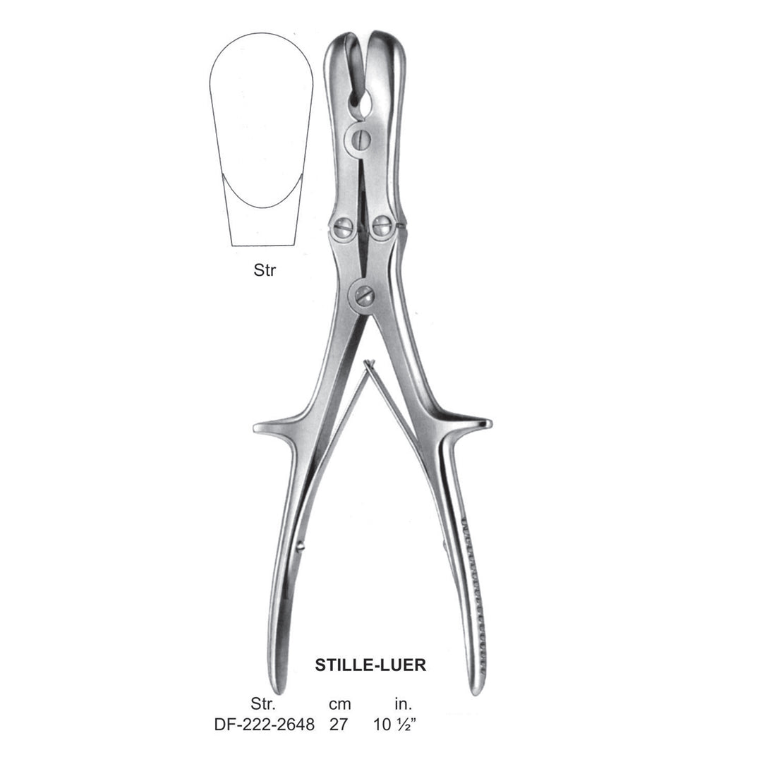 Stille-Luer Bone Rongeurs , 27cm , Straight (DF-222-2648) by Dr. Frigz