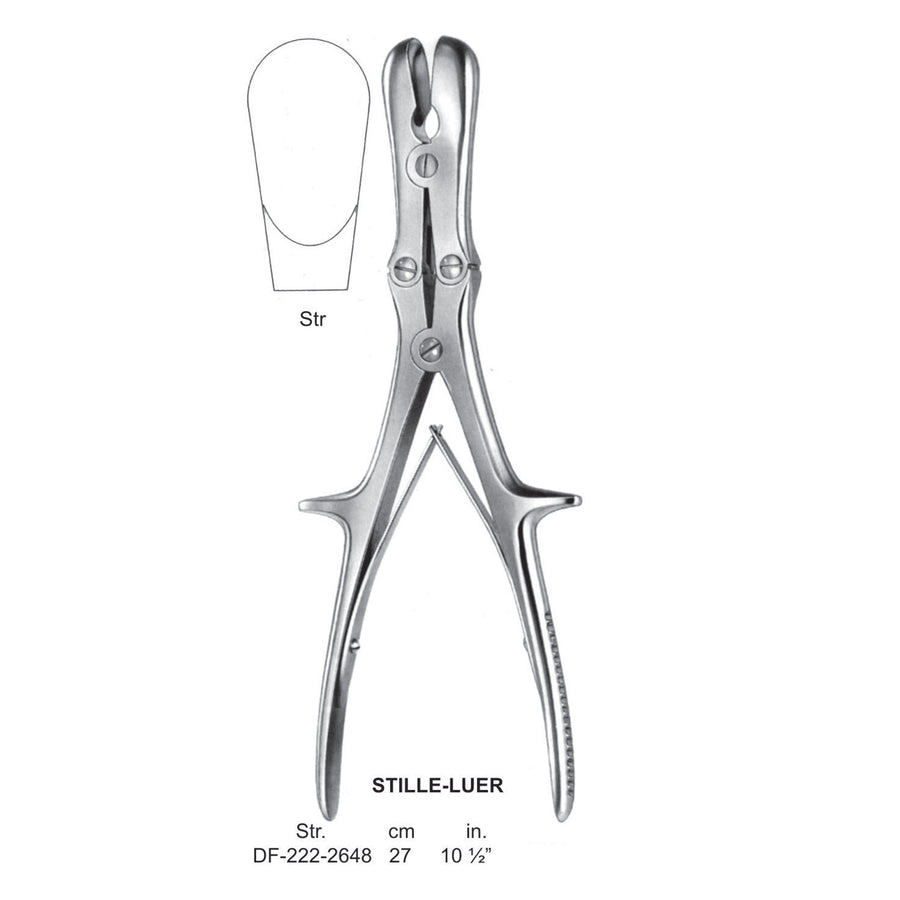Stille-Luer Bone Rongeurs , 27cm , Straight (DF-222-2648) by Dr. Frigz
