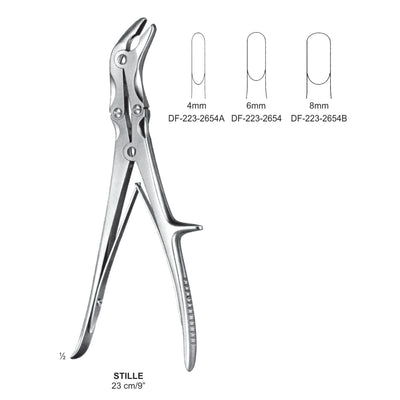 Stille Bone Rongeurs  4mm , 23cm  (DF-223-2654A)