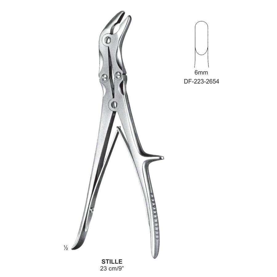 Stille Bone Rongeurs  6mm , 23cm  (DF-223-2654) by Dr. Frigz