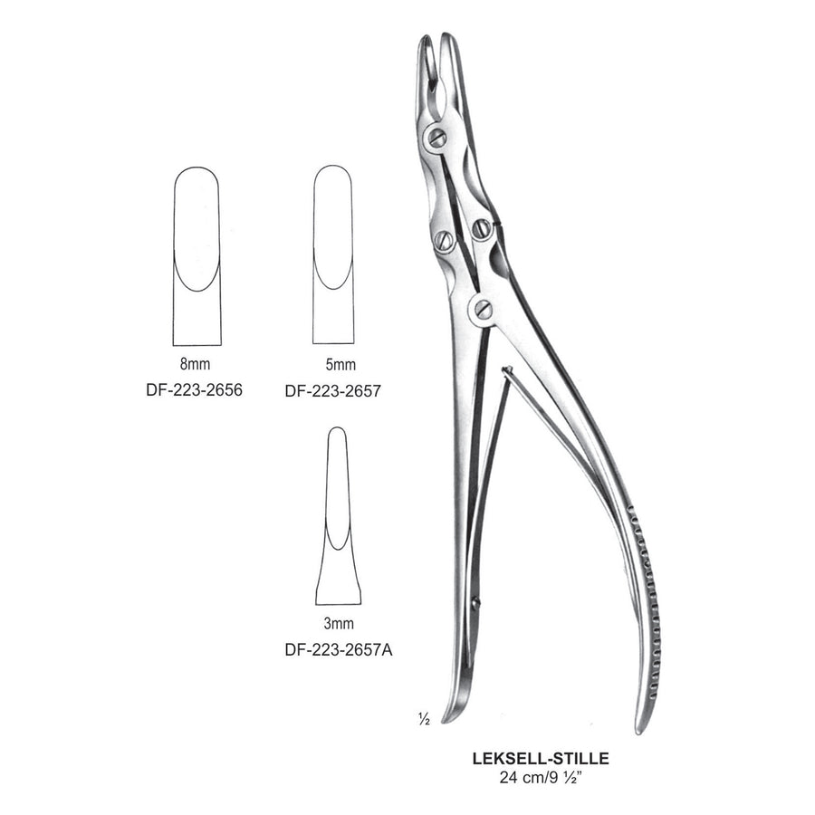 Leksell Stille Bone Rongeurs   8mm , 24cm  (DF-223-2656) by Dr. Frigz