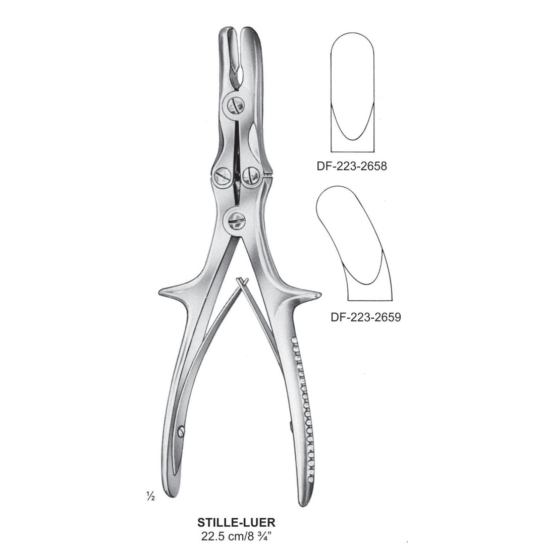 Stille-Luer Bone Rongeurs  Straight 22.5cm  (DF-223-2658) by Dr. Frigz