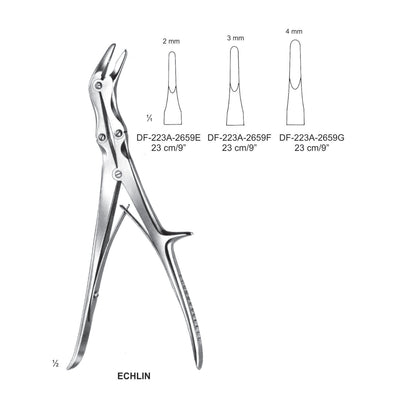 Echlin Bone Rongeurs 23Cm, 4mm (DF-223A-2659G)