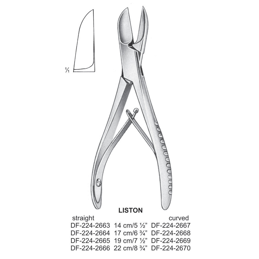Liston Bone Cutting  Straight 14cm  (DF-224-2663) by Dr. Frigz