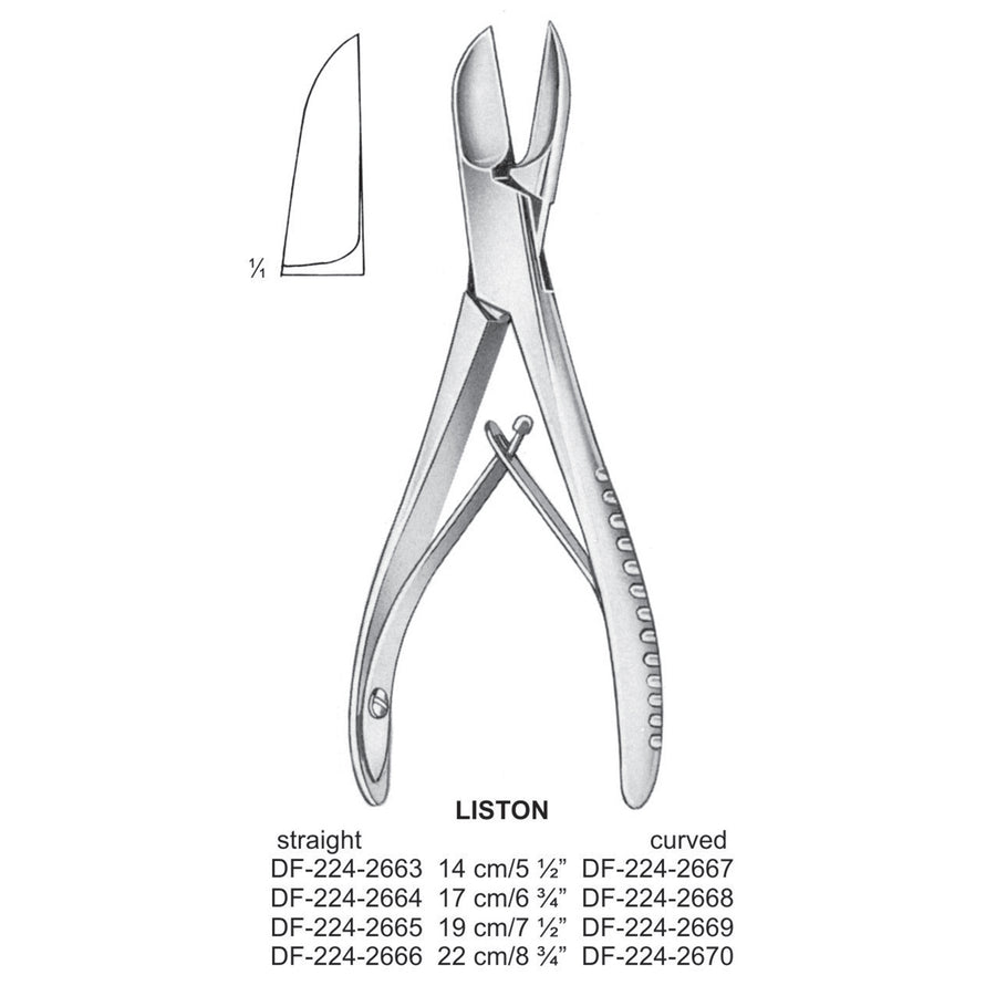 Liston Bone Cutting  Straight 17cm  (DF-224-2664) by Dr. Frigz