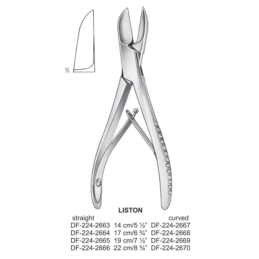 Liston Bone Cutting  Straight 19cm  (DF-224-2665) by Dr. Frigz