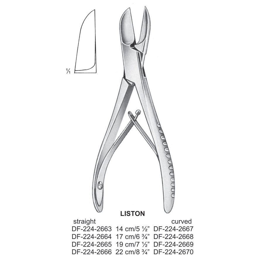 Liston Bone Cutting  Straight 22cm  (DF-224-2666) by Dr. Frigz