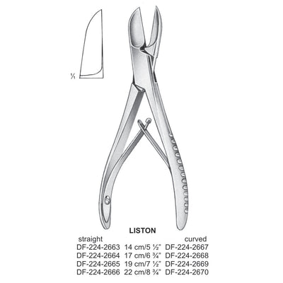 Liston Bone Cutting  Curved 14cm  (DF-224-2667)