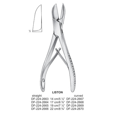 Liston Bone Cutting  Curved 17cm  (DF-224-2668)