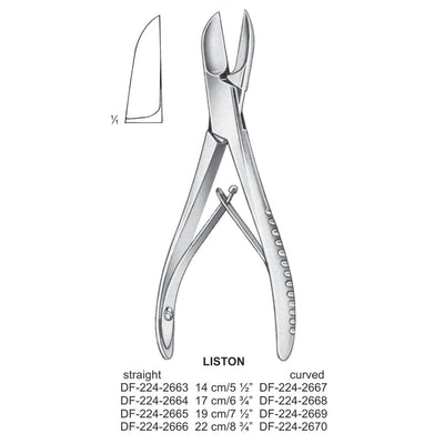 Liston Bone Cutting  Curved 19cm  (DF-224-2669)