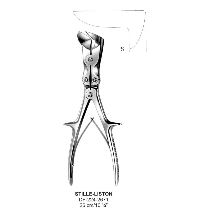 Stille-Liston Bone Cutting  Angled 26cm  (DF-224-2671) by Dr. Frigz