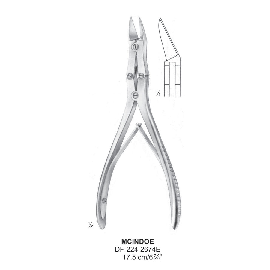 Mcindoe Bone Cutting Forceps 17.5cm (DF-224-2674E) by Dr. Frigz