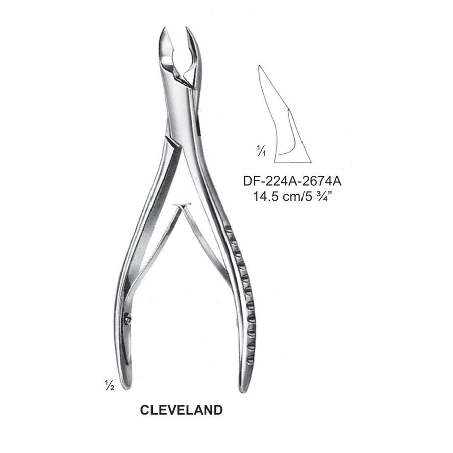 Cleveland Bone Cutting Forceps 14.5cm (DF-224A-2674A) by Dr. Frigz